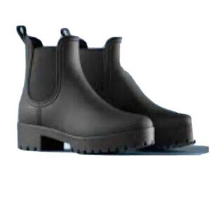 Jeffrey Campbell  'Cloudy' Rain Boots, Matte Black  Size Women 10   NEW